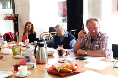 Als Gast: Veronika Busewski, und die Vorstandsmitglieder: Armin Kligge und Hans Jürgen Lenzer